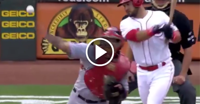 Yadier Molina Catches Runner Stealing After Strikeout on Incredible Kneeling Throw