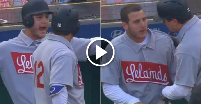 Cubs' Anthony Rizzo Screams Expletives After Umpires Rule Leadoff Home Run A Foul Ball