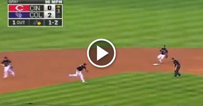 Rockies' Nolan Arenado Gets Runner at Second Base With Ridiculous Glove Flip