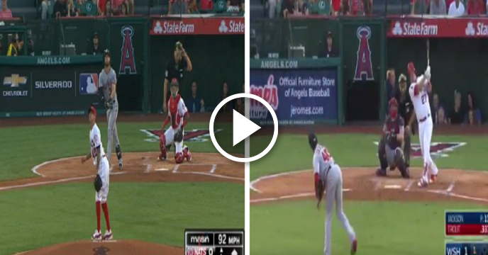 Bryce Harper and Mike Trout Exchange First-Inning Homers During Nationals Vs. Angels