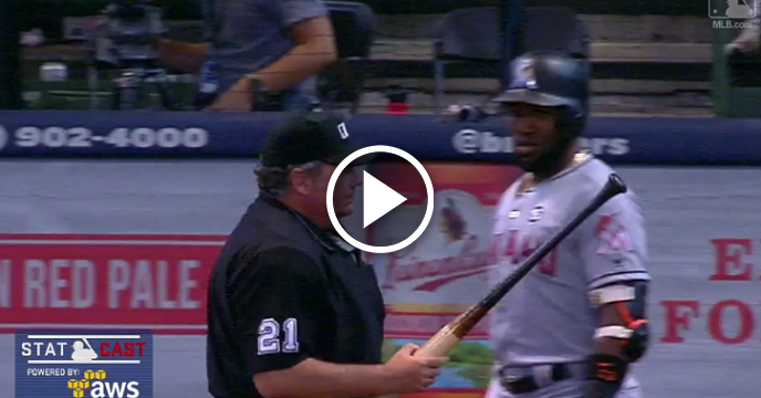 Marlins' Marcell Ozuna Smashes Revenge Home Run After Brewers Have His Bat Checked For Pine Tar