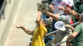 Lucky Oakland A's Fan Catches Two Foul Balls On Back-to-Back Plays