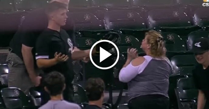 Crazy Woman Steals Foul Ball From Fan at Chicago White Sox Game