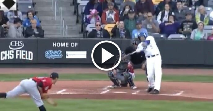 Former MLB Player Kevin Millar Hit a Bomb For the St. Paul Saints at 45 Years Old