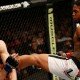 Benson Henderson lands kick on Rustam Khabilov during UFC Fight Night 42 main event