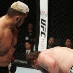 Mark Hunt looks on after landing knockout blow on Roy Nelson at UFC Fight Night 52