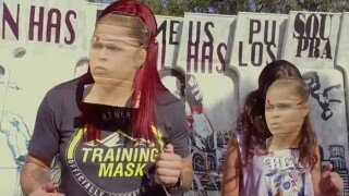 Cris 'Cyborg' Justino Wears Ronda Rousey Mask To Call Out Fighter In Hilarious Running Man Challenge Video