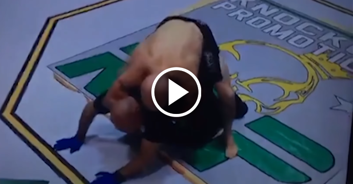 MMA Fighter Gets So Disoriented By Beatdown He Tries to Choke Referee