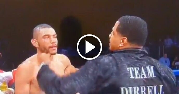 Andre Dirrell's Uncle Swings on Jose Uzcategui After Uzcategui Was DQ'd For Knocking Dirrell Out After Bell