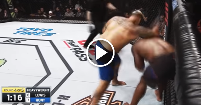 43-Year-Old Mark Hunt TKOs Derrick Lewis into Retirement at UFC Fight Night 110
