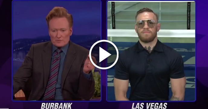 Conor McGregor Says He Will Dismantle Floyd Mayweather On Conan O'Brien