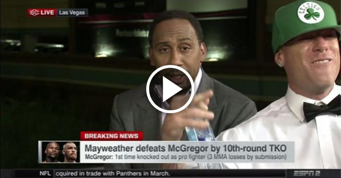 Drunk Conor McGregor Fan Yells 'F–ck the Mayweathers' During Live ESPN Segment