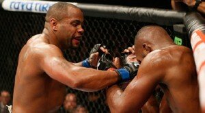 Daniel Cormier punches Jon Jones during UFC 182 light heavyweight title clash
