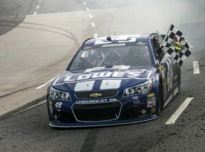 Jimmie Johnson looks for his ninth win at the "Paperclip." Martinsville Speedway
