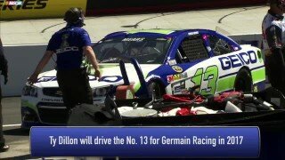 Ty Dillon to drive for Germain Racing in 2017