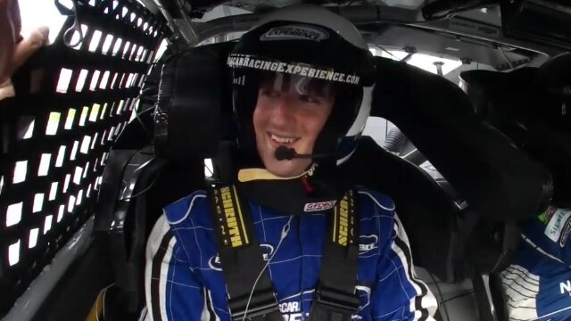 Facebook CEO Mark Zuckerberg Looks Like He\'s Gonna Pee His Pants While Riding in NASCAR With Dale Earnhardt Jr.