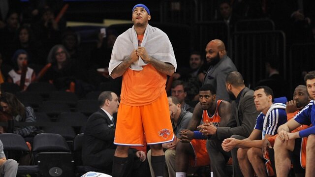 Carmelo Anthony Knicks Celtics