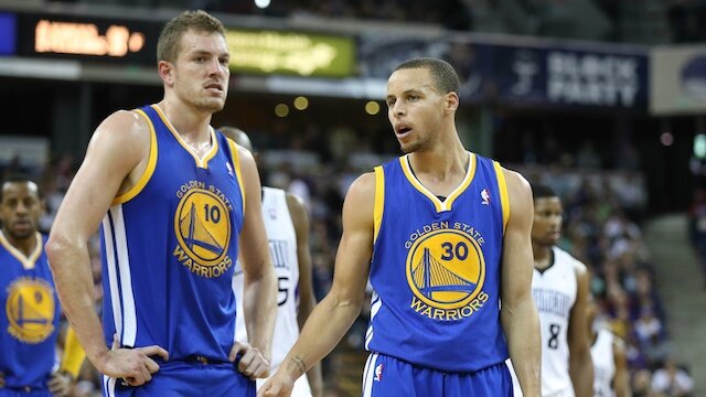David Lee and Steph Curry