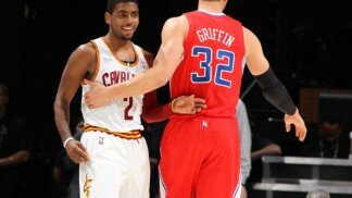 ORLANDO, FL - FEBRUARY 24: Kyrie Irving #2 of the Cleveland Cavaliers and Blake Griffin #32 of the Los Angeles Clippers during the BBVA Rising Stars Challenge as part of 2012 All-Star Weekend at the Amway Center on February 24, 2012 in Orlando, Florida. NOTE TO USER: User expressly acknowledges and agrees that, by downloading and/or using this photograph, user is consenting to the terms and conditions of the Getty Images License Agreement. Mandatory Copyright Notice: Copyright 2012 NBAE (Photo by Nathaniel S. Butler/NBAE via Getty Images)