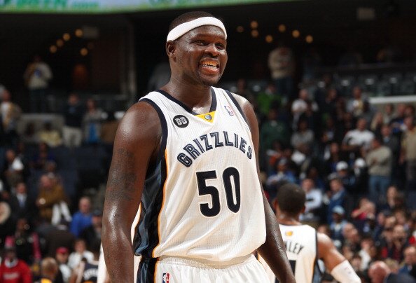 MEMPHIS, TN - NOVEMBER 5: Zach Randolph #50 of the Memphis Grizzlies smiles in a game against the Utah Jazz on November 5, 2012 at FedExForum in Memphis, Tennessee. NOTE TO USER: User expressly acknowledges and agrees that, by downloading and or using this photograph, User is consenting to the terms and conditions of the Getty Images License Agreement. Mandatory Copyright Notice: Copyright 2012 NBAE (Photo by Joe Murphy/NBAE via Getty Images)