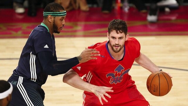 Carmelo Anthony and Kevin Love