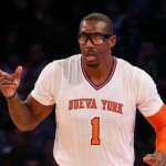Amar'e Stoudemire playing for the New York Knicks