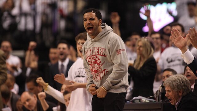 Drake at Brooklyn Nets v Toronto Raptors - Game Two