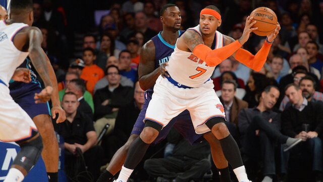 Carmelo Anthony Charlotte Hornets v New York Knicks