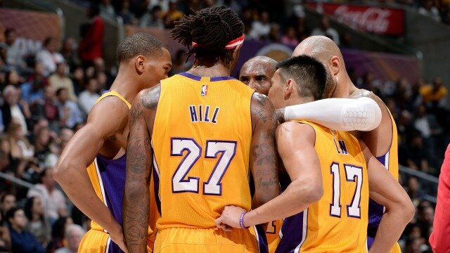 Lakers Huddle