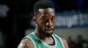 Jeff Green of the Boston Celtics stands on the court during a game against the Dallas Mavericks on November 3, 2014 at the American Airlines Center in Dallas, Texas. (Photo by Glenn James/NBAE via Getty Images)