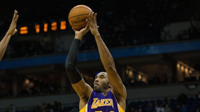 Kobe Bryant Rises Up To Shoot
