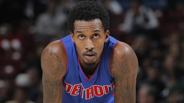 Brandon Jennings of the Detroit Pistons looks on during the game against the Sacramento Kings on December 13, 2014 at Sleep Train Arena in Sacramento, California. (Photo by Rocky Widner/NBAE via Getty Images)