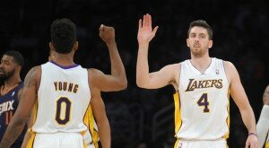 Los Angeles Lakers Ryan Kelly Nick Young