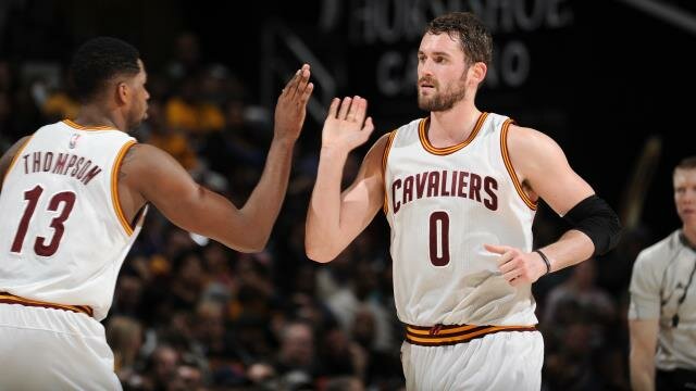 Kevin Love and Tristan Thompson 
