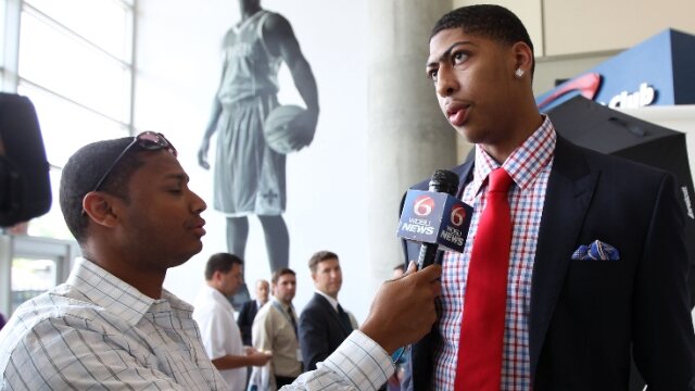 Anthony Davis answers questions