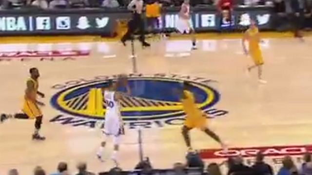 Stephen Curry Is Just Showing Off Now, Makes Half-Court Shot Against Indiana Pacers