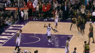 Rajon Rondo Perfectly Guesses Atlanta Hawks' Final Play, Directs DeMarcus Cousins To Empty Space On Floor