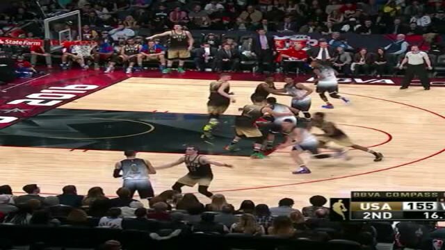 Watch Jabari Parker Posterize Kristaps Porzingis During NBA Rising Stars Game