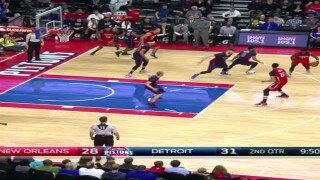Watch Jrue Holiday's Swift And Savage Left-Handed Jam vs. Detroit Pistons