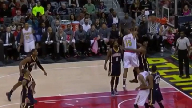 Watch Al Horford Emphatically Posterize Indiana Pacers\' Solomon Hill