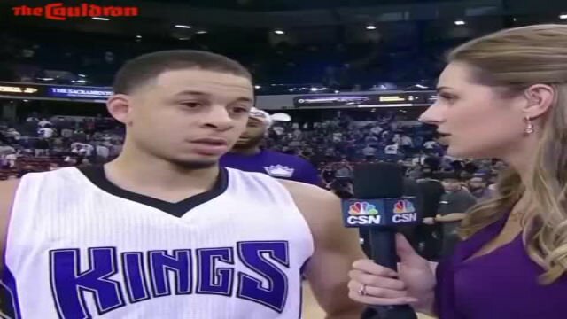 Watch DeMarcus Cousins\' Hilarious, Yet Assertive Videobomb Of Seth Curry