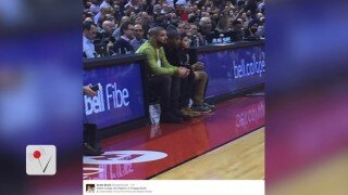  Drake Gets Involved In NBA Game 