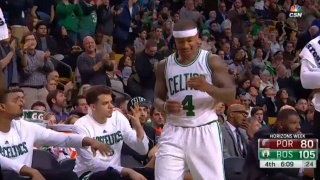 Boston Celtics' R.J. Hunter Stares At Hand In Disbelief After Teammate Isaiah Thomas Denies Handshake