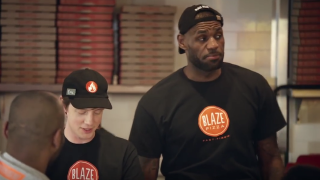 LeBron James Appears On A Pizza Commercial In Undercover Fashion