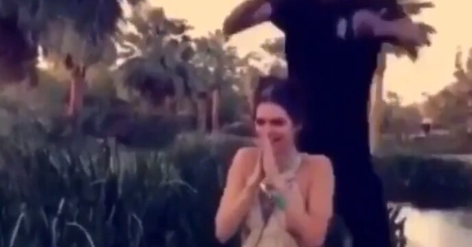 Watch Los Angeles Lakers Guard Jordan Clarkson Hurdle 5-Foot-10 Girlfriend Kendall Jenner