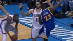 There's No Way Draymond Green Should Be Suspended For Game 4 For Kicking Steven Adams Between The Legs