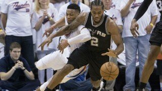 Watch Kawhi Leonard Almost Cleanly Palm Ball On Great Steal