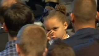 Riley Curry Made Sure That Everyone At Her Dad's MVP Press Conference Knew She Was Watching Them