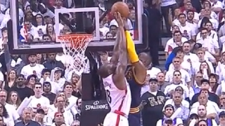 Watch LeBron James Get Foul Call On Seemingly Clean Block By Bismack Biyombo