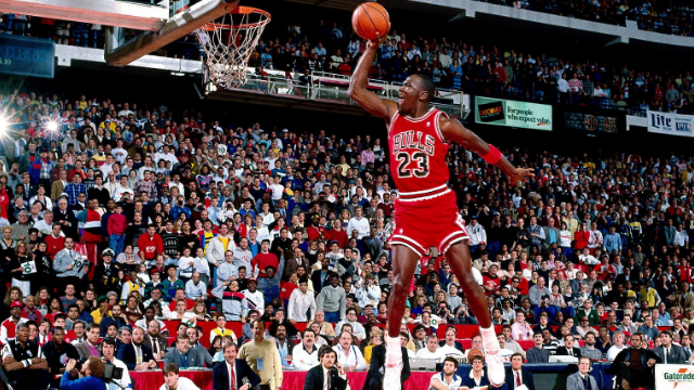 Watch Rare Footage Of His Airness Michael Jordan Dunking In High School